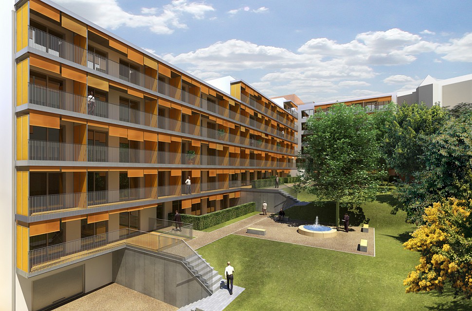 Bytový dům Studánka - dvorní trakt